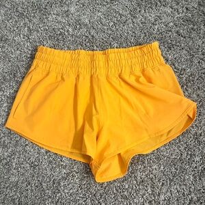 Orange Offline Running Shorts, XS